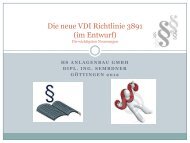 Die neue VDI Richtlinie 3891 (im Entwurf) - HS Anlagenbau