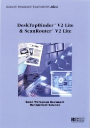 Download DeskTopBinder Brochure - Ricoh Photocopiers