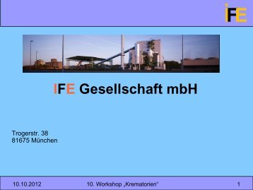 IFE Gesellschaft mbH - HS Anlagenbau