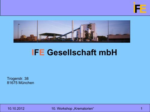 IFE Gesellschaft mbH - HS Anlagenbau