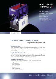 TROWAL GLEITSCHLEIFTECHNIK Trogvibrator Baureihe TFM Wir