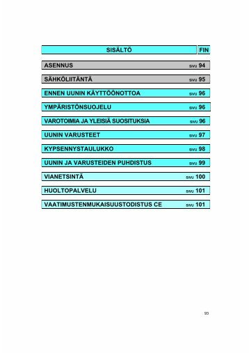 KitchenAid 745 280 80 - Oven - 745 280 80 - Oven FI (854144801010) Mode d'emploi