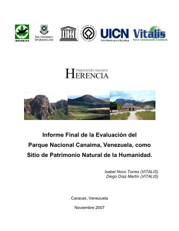 Informe Final de la Evaluación del Parque Nacional Canaima ...
