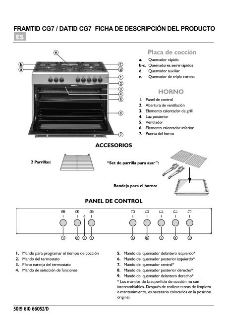 Manual de uso IKEA FRAMTID OV9 Horno