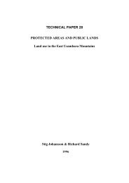 TECHNICAL PAPER 28 PROTECTED AREAS AND PUBLIC LANDS ...