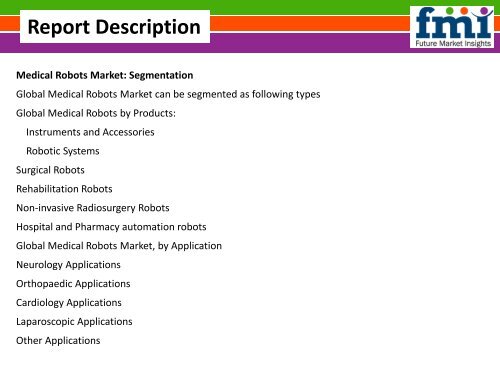 Medical Robots Market