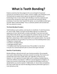 What is Teeth Bonding