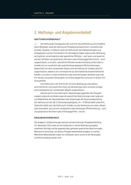 4. Gesellschaftsvertrag der GSP II EDELMETALLE GmbH & Co ... - L'or