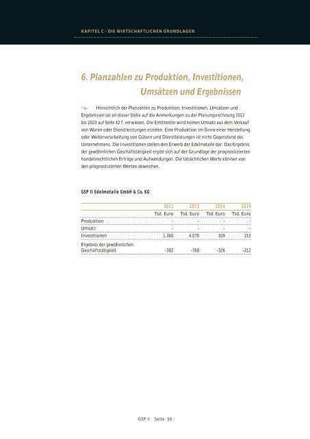 4. Gesellschaftsvertrag der GSP II EDELMETALLE GmbH & Co ... - L'or