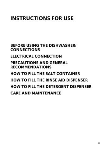 KitchenAid ZM 605 AL - Dishwasher - ZM 605 AL - Dishwasher EN (850875049030) Mode d'emploi