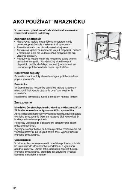 KitchenAid ZS 101 - Freezer - ZS 101 - Freezer SK (850736110000) Mode d'emploi