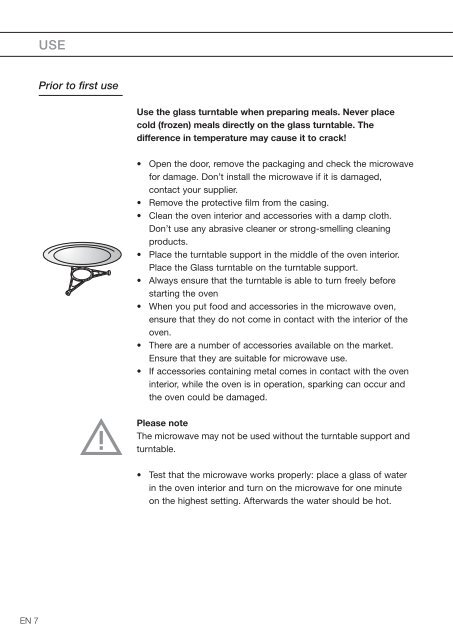 KitchenAid MA3611F/A02 - Microwave - MA3611F/A02 - Microwave DE (859116012900) Mode d'emploi