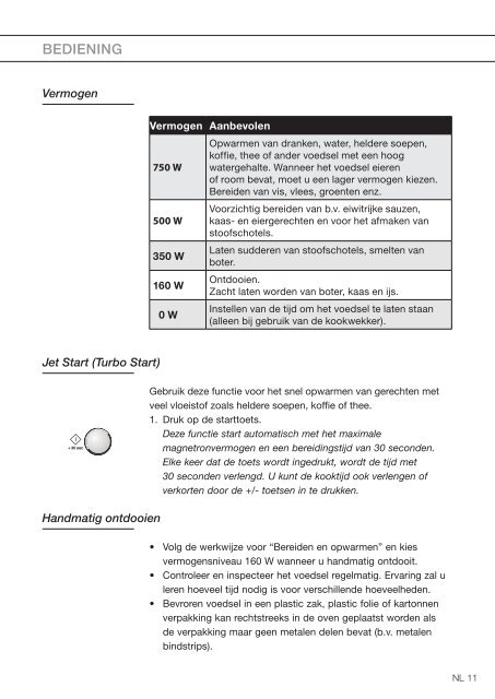 KitchenAid MA3611F/A02 - Microwave - MA3611F/A02 - Microwave FR (859116012900) Mode d'emploi