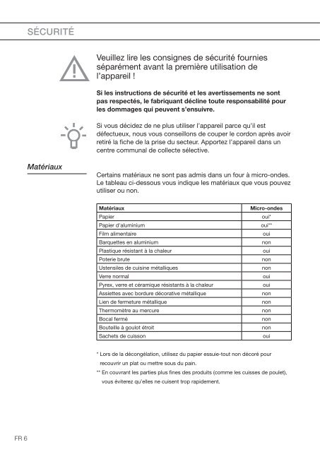 KitchenAid MA3611F/A02 - Microwave - MA3611F/A02 - Microwave EN (859116012900) Mode d'emploi