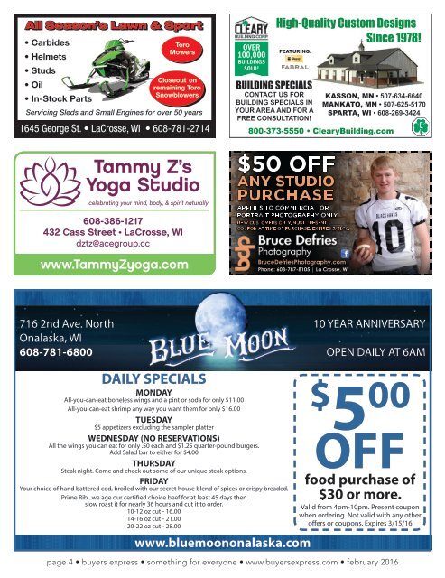 Buyers Express - LaCrosse Edition - February 2016