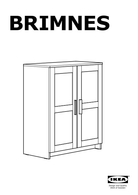 Ikea BRIMNES Armoire Avec Portes - 80300660 - Plan(s) de montage