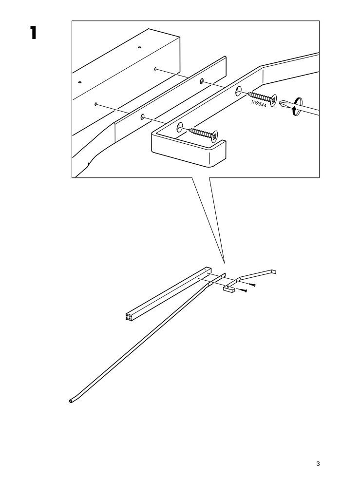 Ikea TJUSIG Portemanteau - 10152682 - Plan(s) de montage