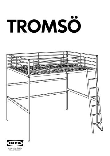 Ikea TROMSÃ structure lit mezzanine - 90179786 - Plan(s) de montage