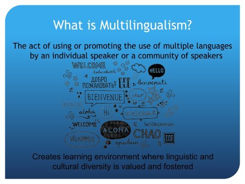 Multilingualism for Equitable Education