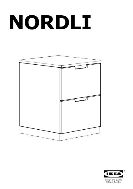 Ikea NORDLI Commode 4 Tiroirs - S09027255 - Plan(s) de montage