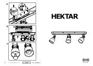 Ikea HEKTAR rail plafond, 3 spots - 50297485 - Plan(s) de montage