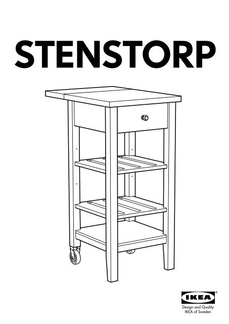 Ikea STENSTORP Desserte - 20219837 - Plan(s) de montage