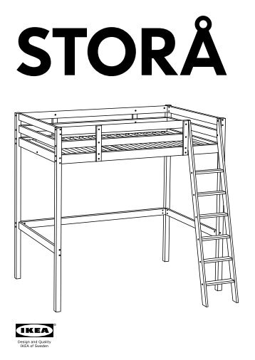 Ikea STORÃ structure lit mezzanine - 00160866 - Plan(s) de montage