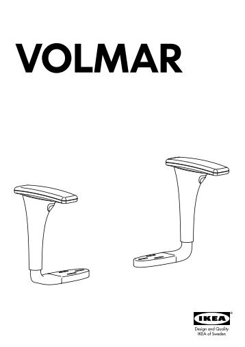 Ikea VOLMAR chaise pivotante accoudoirs - S39895084 - Plan(s) de montage