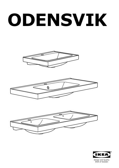 Ikea HEMNES / ODENSVIK Meuble Lavabo 2tir - S49903111 - Plan(s) de montage