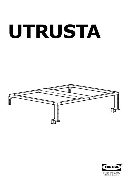 Ikea UTRUSTA support pour poubelle de tri - 90246106 - Plan(s) de montage