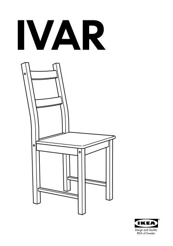 Ikea IVAR chaise - 90263902 - Plan(s) de montage