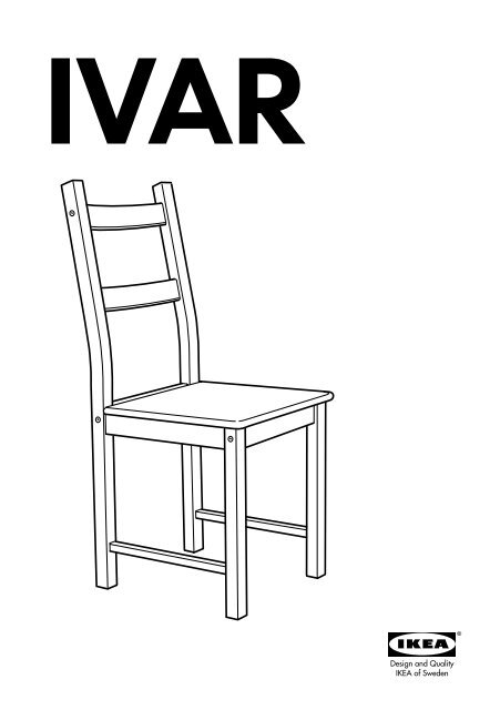 Ikea IVAR chaise - 90263902 - Plan(s) de montage