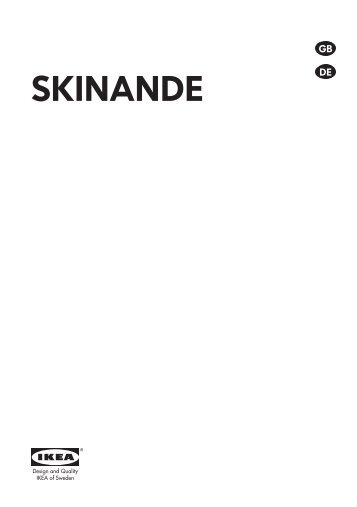 Ikea SKINANDE lave-vaisselle encastrable - 80299384 - Manuels