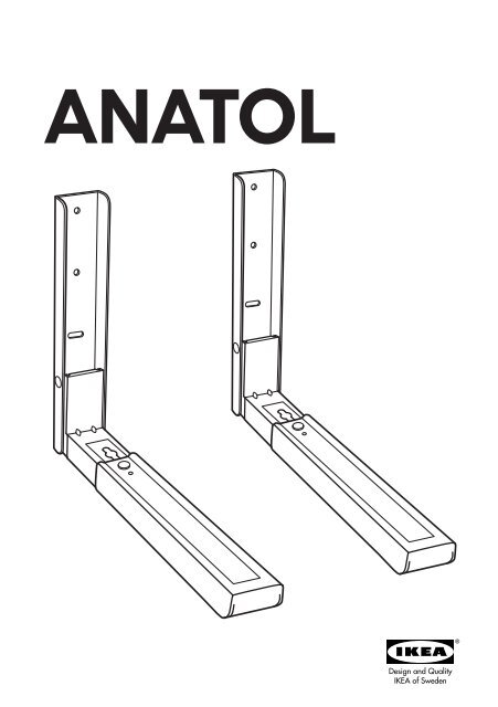 Ikea ANATOL support mural four micro-ondes - 19016671 - Plan(s) de montage