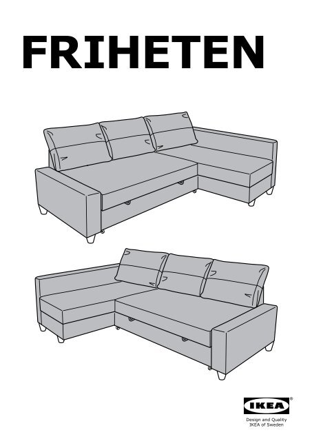 Ikea FRIHETEN convertible d'angle - 80262366 - Plan(s) de montage