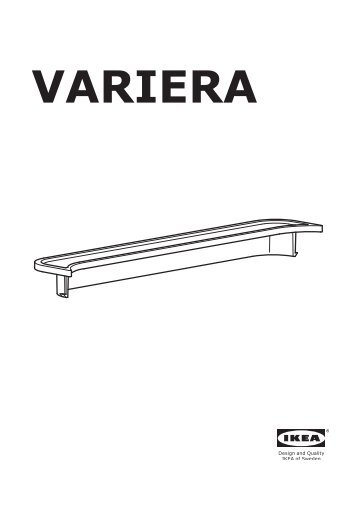 Ikea VARIERA / UTRUSTA poubelle de tri pr Ã©lÃ©ment - S69017606 - Plan(s) de montage