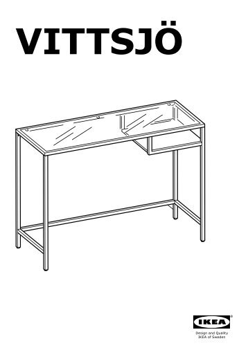 Ikea VITTSJ&Ouml; &eacute;Tag&egrave;Re Et Table Pr Ordi Portable - S99902661 - Plan(s) de montage