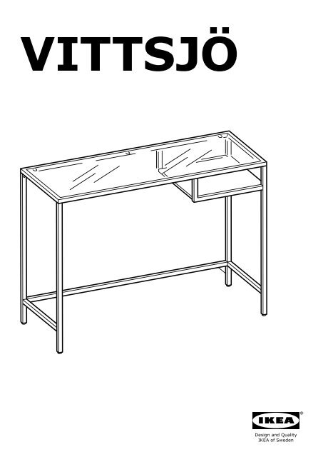 Ikea VITTSJ&amp;Ouml; &amp;eacute;Tag&amp;egrave;Re Et Table Pr Ordi Portable - S99902661 - Plan(s) de montage