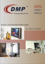 DMP Produktübersicht - LCD Wand/Deckenhalterungen