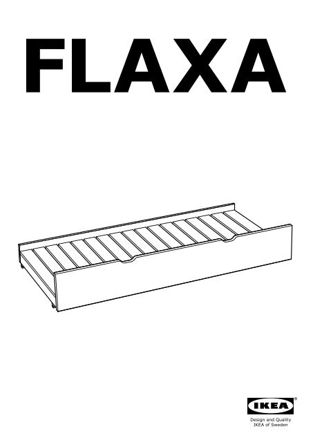 Ikea FLAXA lit tiroir - 10247968 - Plan(s) de montage