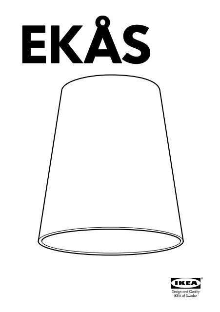 Ikea Ek Aring S Abat Jour 80124657 Plan S De Montage