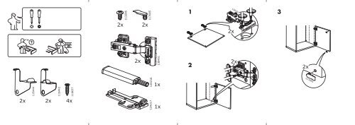 Ikea BEST&Aring; banc TV avec tiroirs - S79124291 - Plan(s) de montage