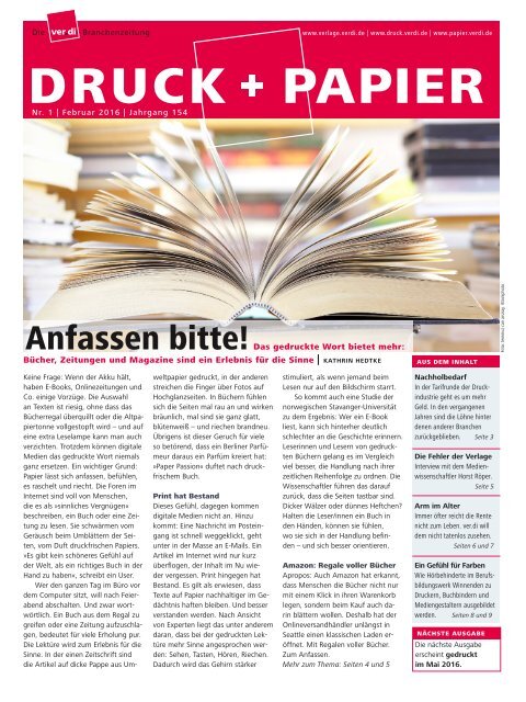 DRUCK+PAPIER 1/2016