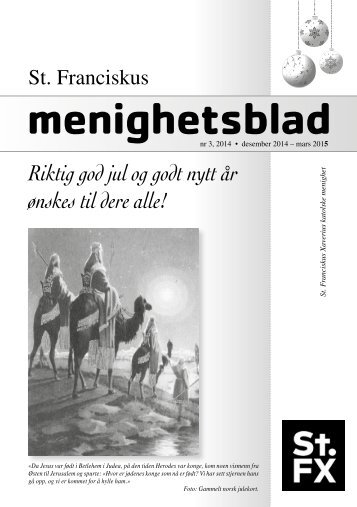 St. Franciskus menighetsblad nr 3,2014