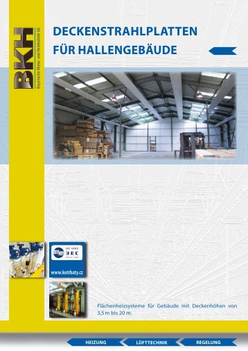 deckenstrahlplatten für hallengebäude - KAMBACH GmbH