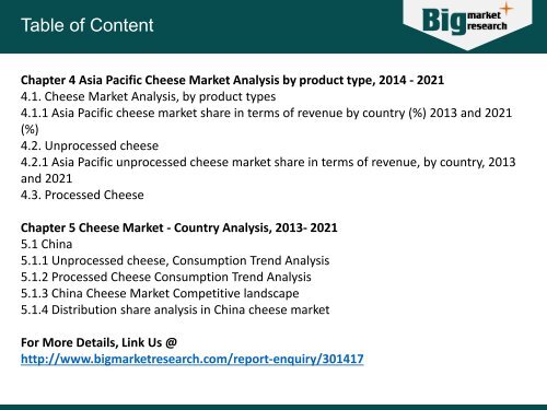 Asia Pacific Cheese Market Poised To Grow at a Rate Of 8.1% In Terms Of Revenue Till 2021