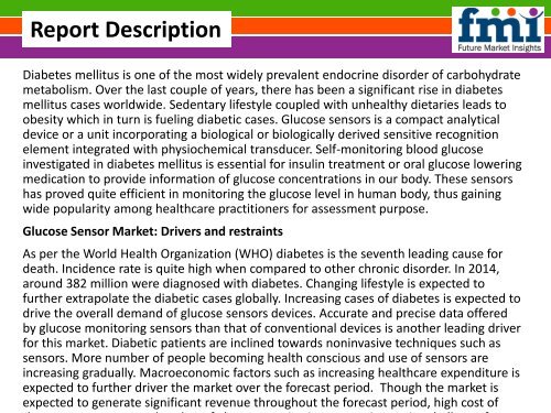 Glucose Sensor Market