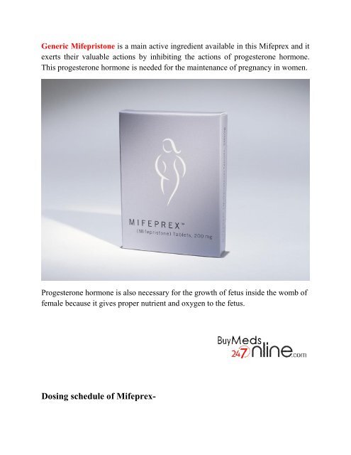 Fight Against The Tension of Unwilling Pregnancy with Mifeprex