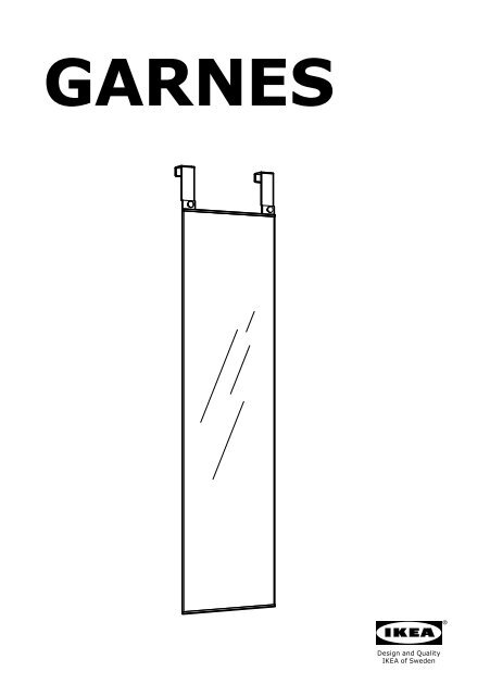 Ikea GARNES miroir &amp;agrave; suspendre - 00285183 - Plan(s) de montage