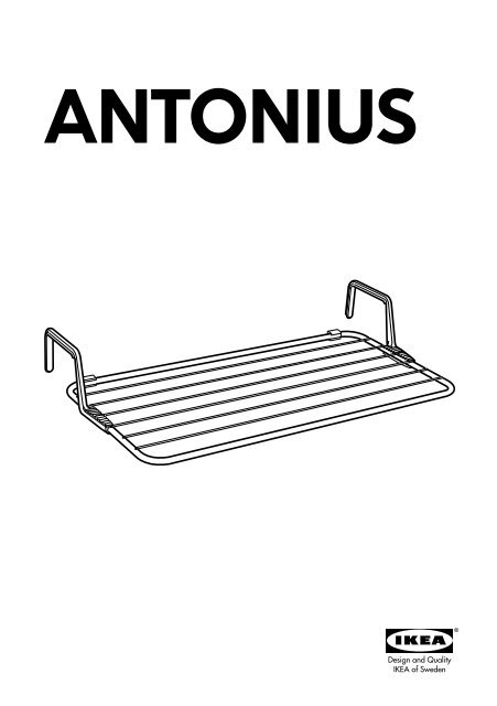 Ikea ANTONIUS s&eacute;choir - 70176086 - Plan(s) de montage
